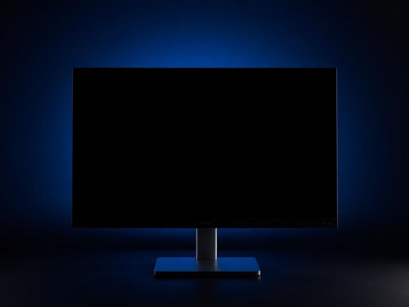 Ingichka ramkali zamonaviy kompyuter monitori